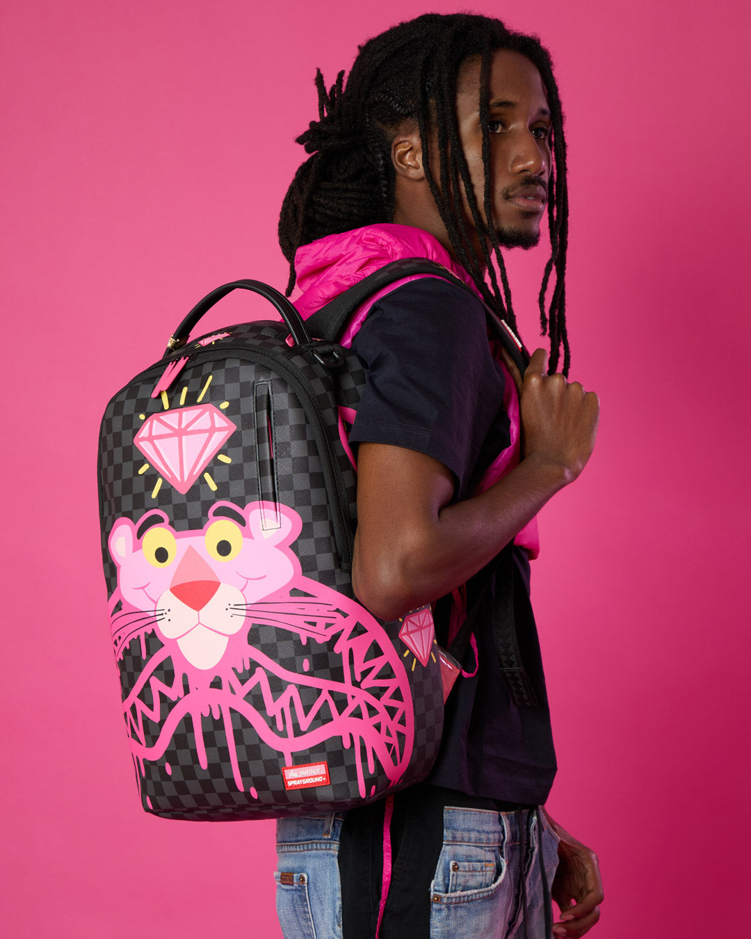 PINK PANTHER DIAMOND SHARK BACKPACK